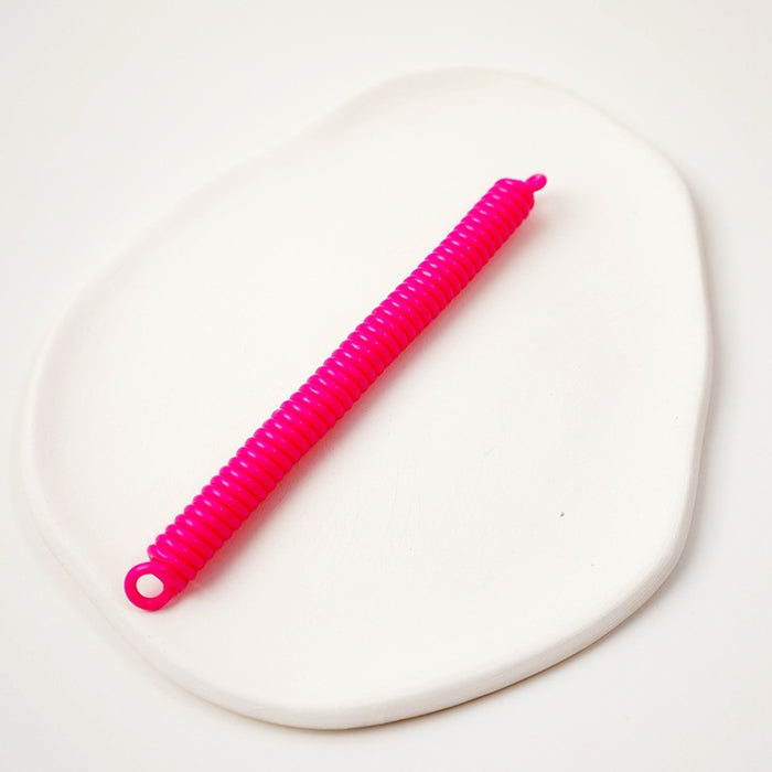 Wholesale Creative retractable elastic rope key chain pendant spring anti-lost bracelet chain ring