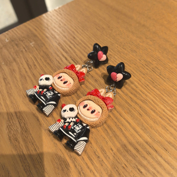 Wholesale Handmade fashion trendy niche design silver needle earrings