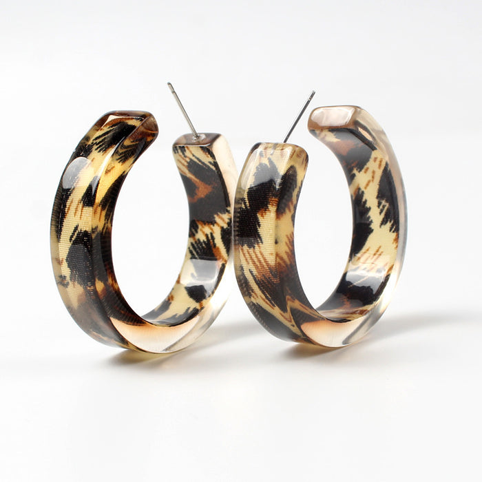 Wholesale Acrylic earrings for women, retro and simple style, fashionable and versatile earrings