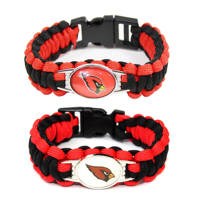 Wholesale rugby team rope woven bracelet