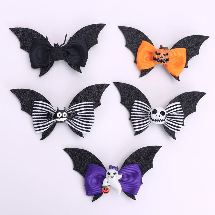 Wholesale Children Halloween Bow Hairpin JDC-HC-Bais008