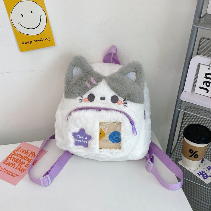 Wholesale Cartoon cute plush puppy backpack