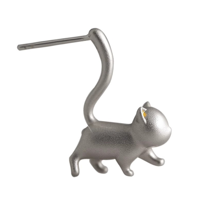 Wholesale cat cat cute style earrings female niche earrings