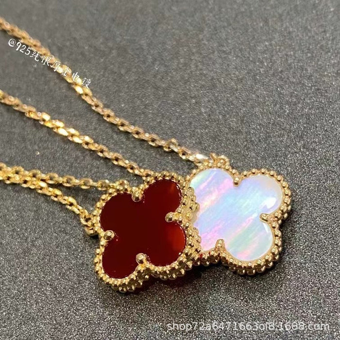 Wholesale Clover necklace, women's collarbone chain, lucky pendant