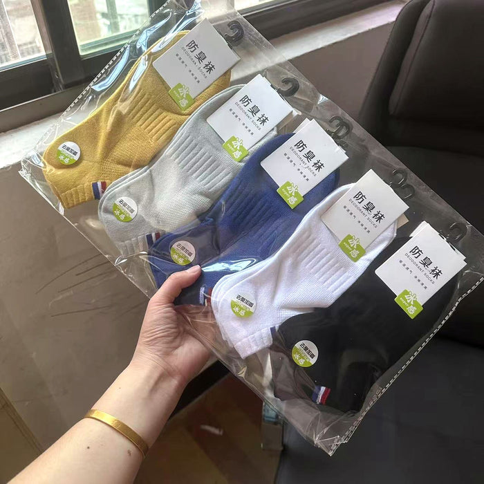 Wholesale Sports socks, anti odor and sweat absorbing socks, thin short socks, cotton socks, white short tube socks