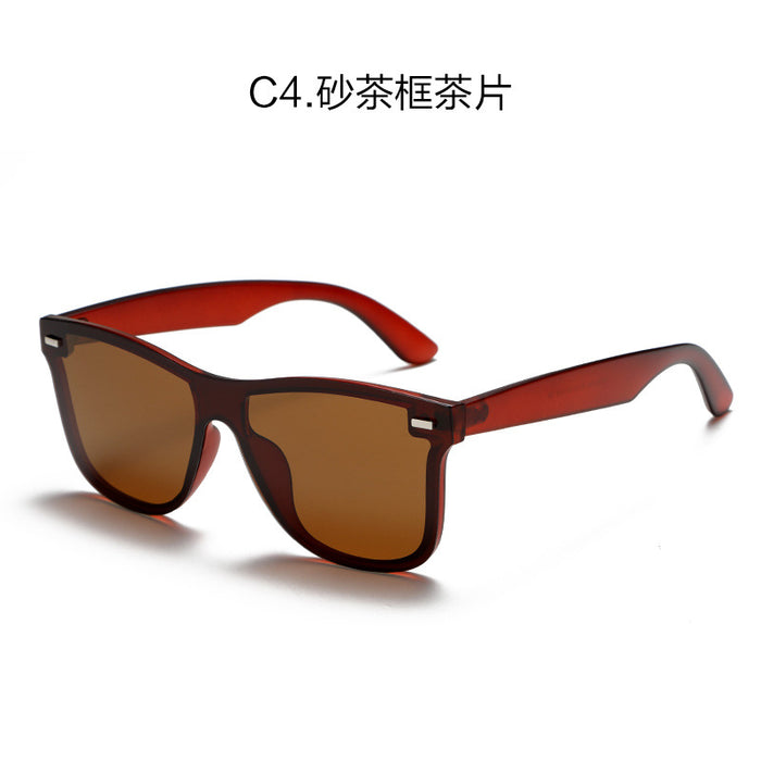 Wholesale Polarized lens integrated sunglasses for men, fashionable sunscreen sunglasses for men, high-end TR frame sunglasses for men