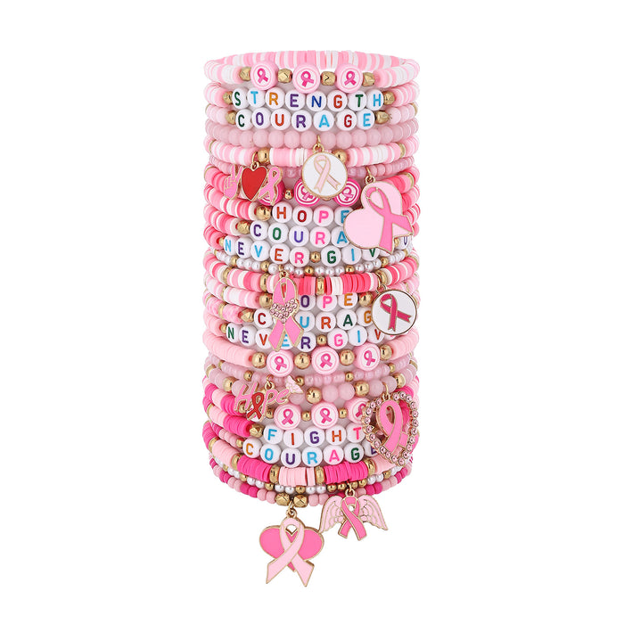 Wholesale Red ribbon-shaped pendant accessory with 18. 5cm bracelet