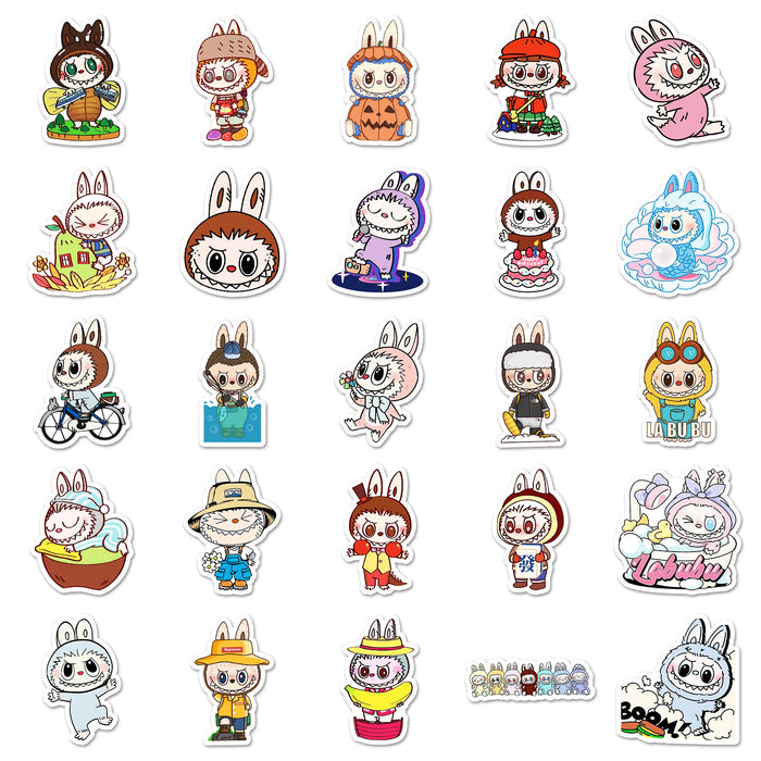 Wholesale 50pcs Graffiti Stickers Cartoon Cute Decoration Decorative Notebook Phone Case Stickers