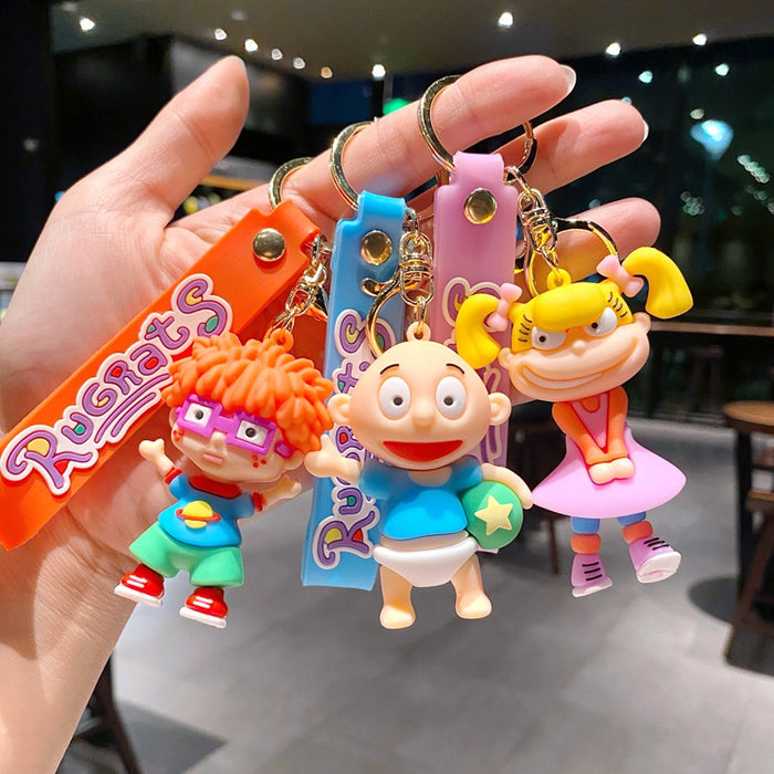 Wholesale Three-dimensional cartoon character key chain