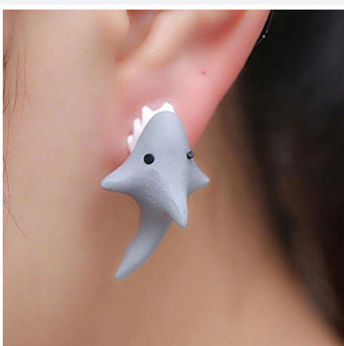 Wholesale Ear studs, ear accessories, spray painted, cute, mini