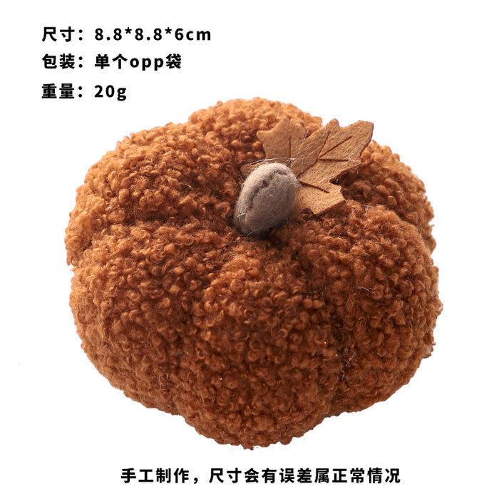 Wholesale  Decorations  Scandinavian Style Artificial Pumpkin Ornaments Doll Gifts