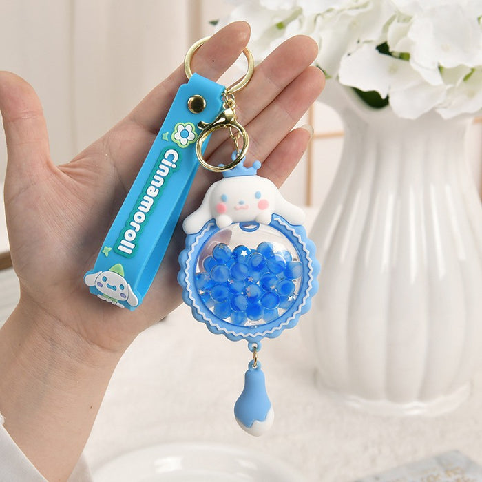 Wholesale Cartoon Quicksand Swim Ring Keychain
