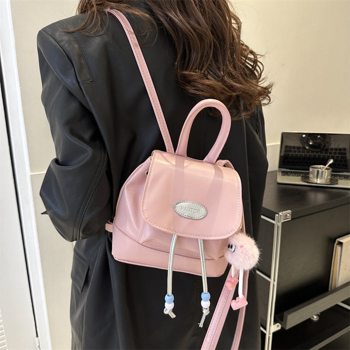 Wholesale Retro Fashion Solid Color Backpack Simple Travel Small Backpack JDC-BP-Shengshi001