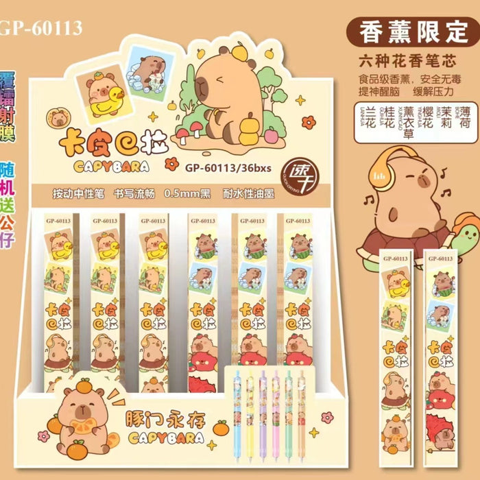 Wholesale Cartoon blind box press pen  metal pen press gel pen laser  stationery