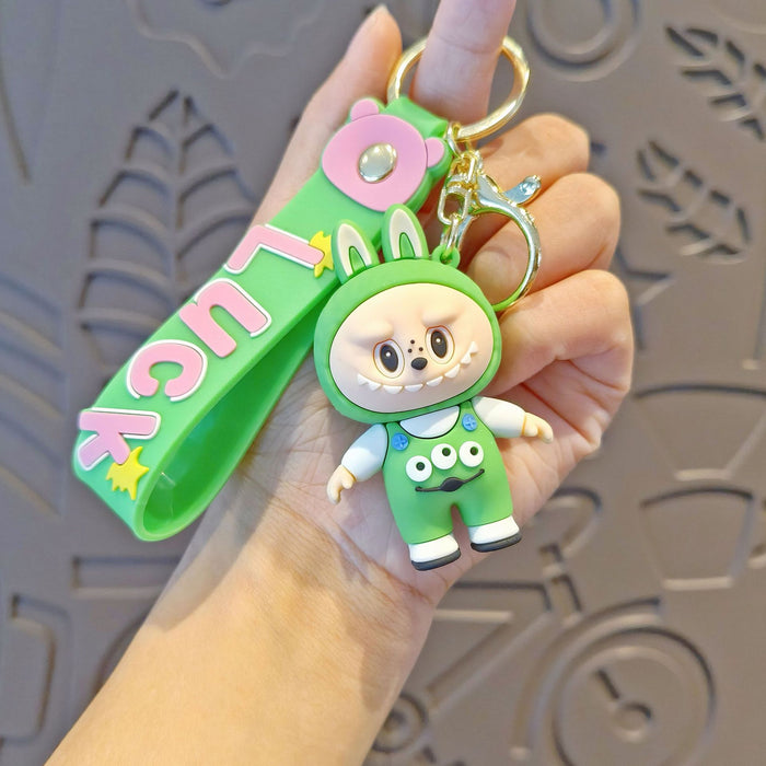 Wholesale Cartoon Keychain Cute School Bag Pendant Car Keychain Accessories Doll Machine Gift