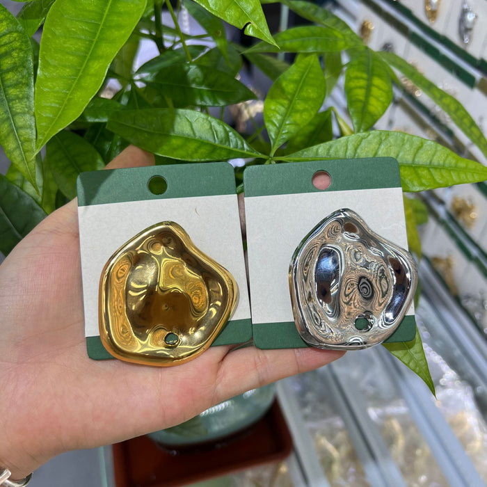 Wholesale Stainless Steel Irregular Brooch Fashion Versatile Design Pin Collar Accessories