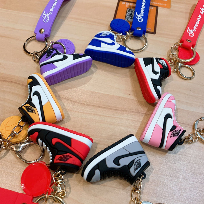 Wholesale Silicone Basketball Shoe Keychain JDC-KC-JuJi019