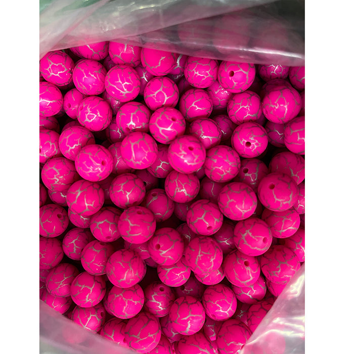 Wholesale 50pcs Leopard Print Series Silicone Balls JDC-BDS-HongZhou013