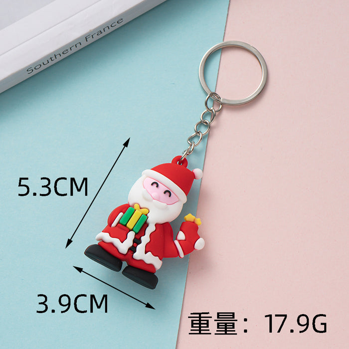 Wholesale Cute Christmas PVC Keychains JDC-KC-Wenma009