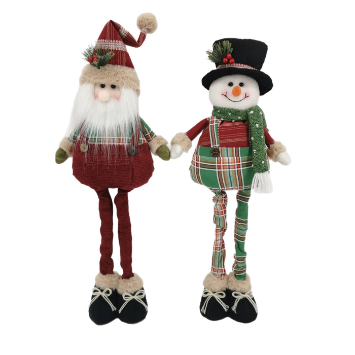 Wholesale Christmas Decoration Snowman Telescopic Doll Christmas Decoration