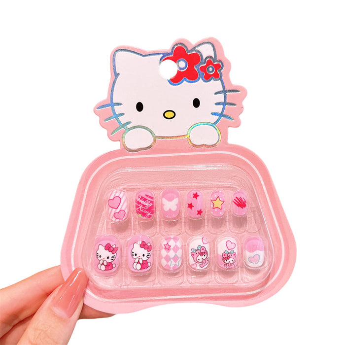 Wholesale Cartoon Sweet Little Girl Cute Nail Stickers