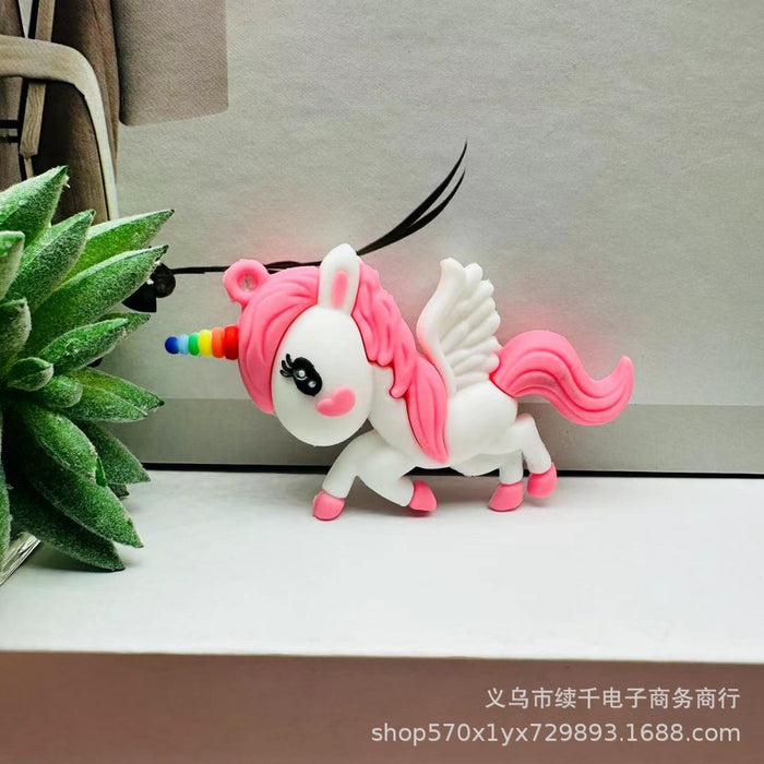 Wholesale Cute Angel Keychain PVC Soft Plastic Bag Pendant