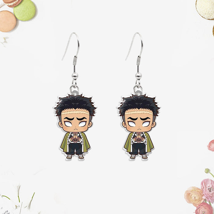 Wholesale Acrylic heat shrink earrings small pendants for teenagers