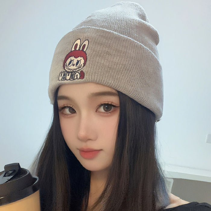 Wholesale Cartoon unisex knitted hats embroidered  knitted hats