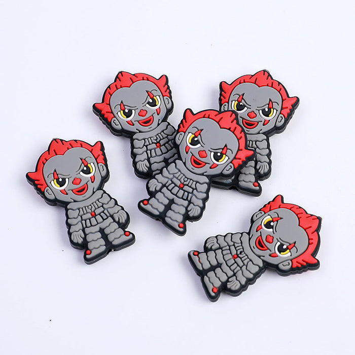 Wholesale 10PCS Halloween Cartoon Silicone Anime Character Beads JDC-BDS-HeX008