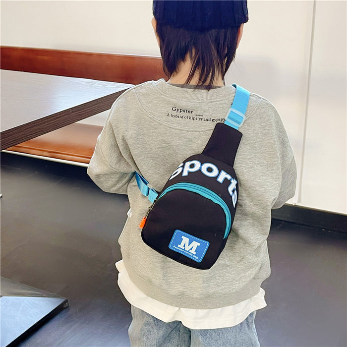 Wholesale Oxford Cloth 2023 New Contrasting Printed Letter Children's Bag JDC-SD-LiaoXin001