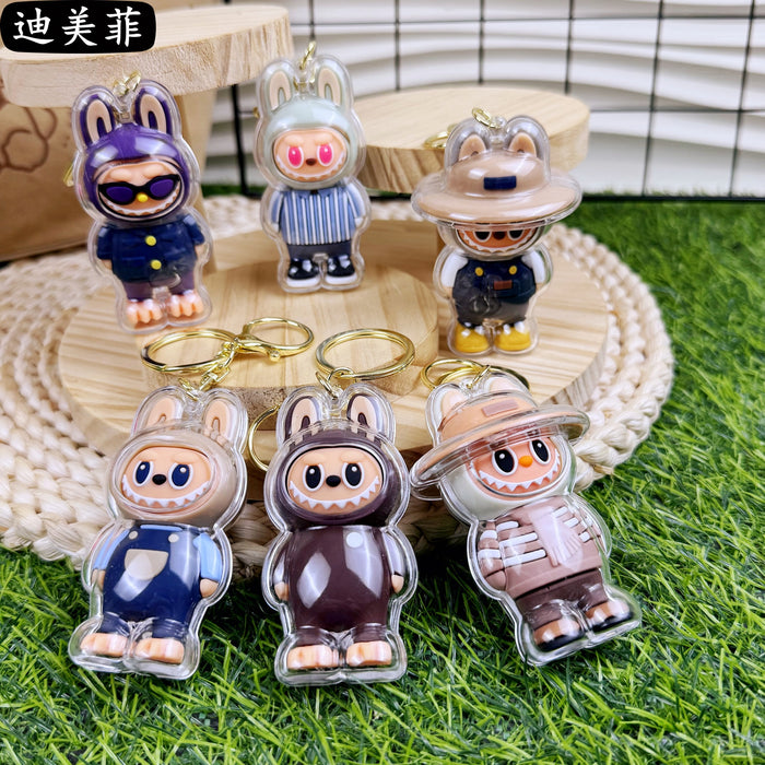 Wholesale Creative Acrylic Cartoon Cute Keychain Popular Children' s Gift Small Pendant Doll