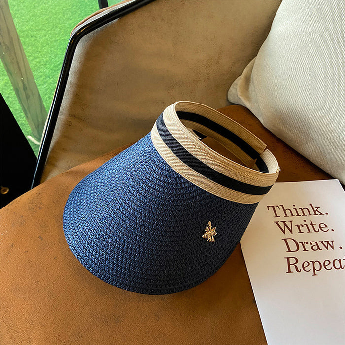 Wholesale Outdoor empty top duckbill hat, children's seaside beach, no top headband, sunshade and sun protection sun hat