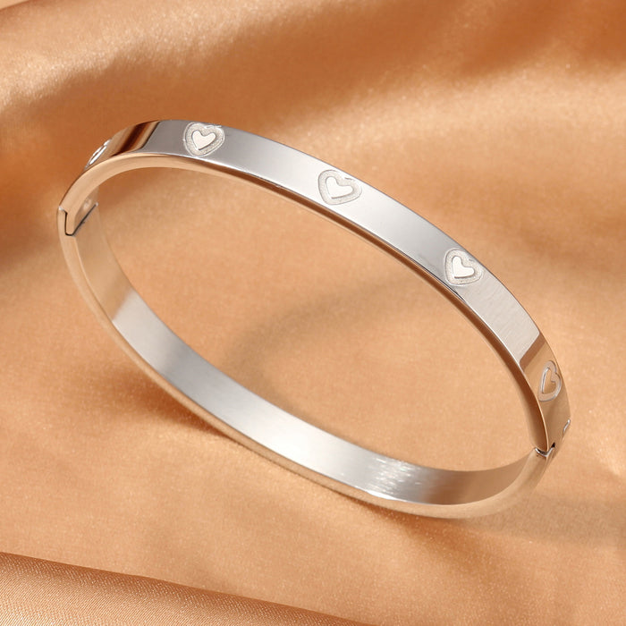 Wholesale Sophisticated &  Elegant: Light Luxury Titanium Steel Bangle