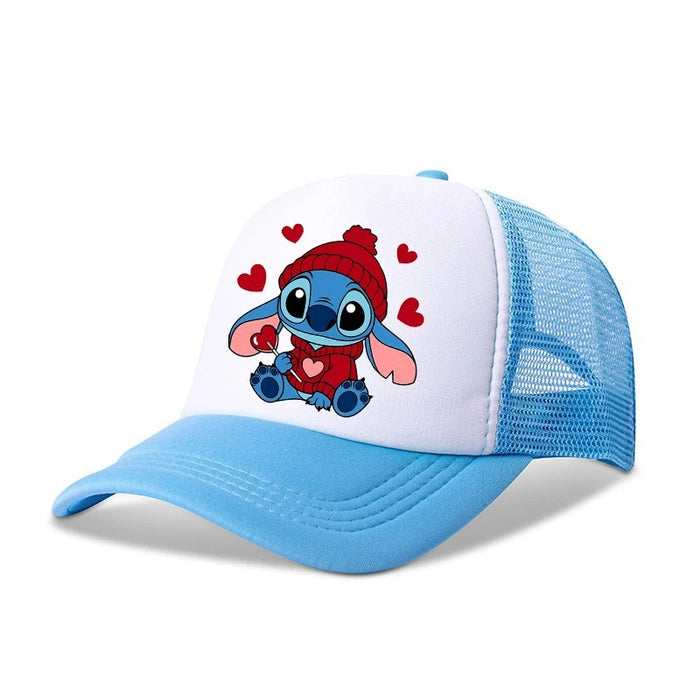 Wholesale Cartoon print baseball cap net breathable dome cap hip hop sports cap