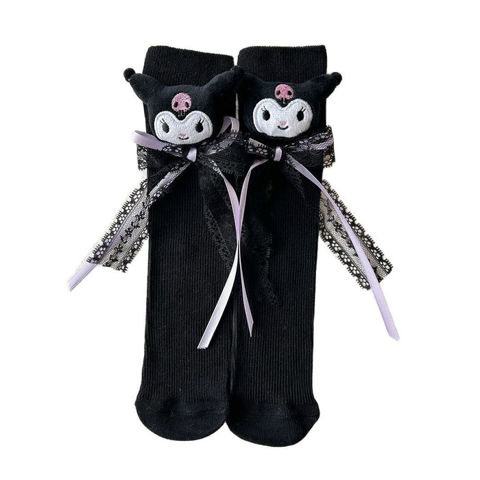 Wholesale Socks bow cartoon socks spring Lolita lace cotton socks