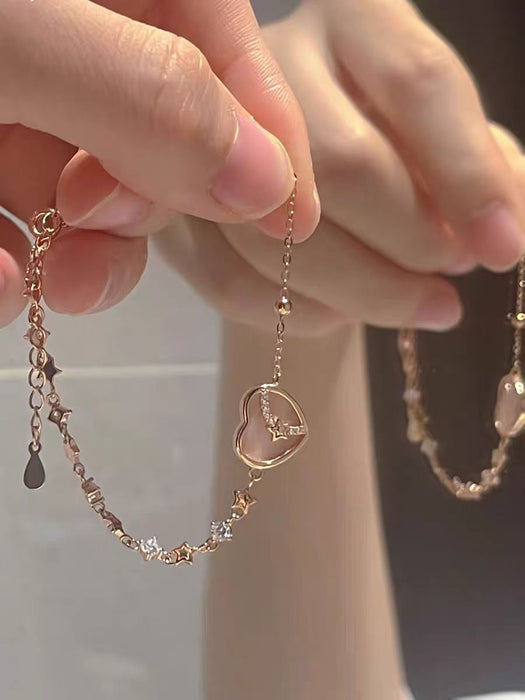 Wholesale Butterfly bracelet with niche design, high-end feel, floral zircon jewelry, versatile, light luxury, exquisite