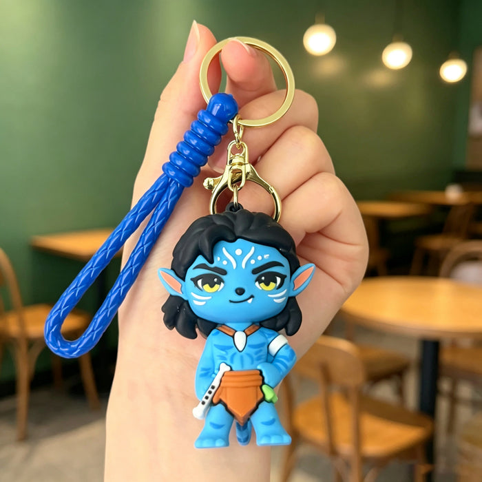 Wholesale Modern Avatar Boy Silicone PVC Keychain Charm Boutique Resale