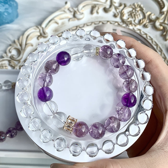 Wholesale Natural crystal bracelet, amethyst DIY original, niche design