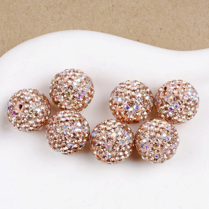 Wholesale Polymer Clay Diamond Ball Beads JDC-BDS-JinWD002