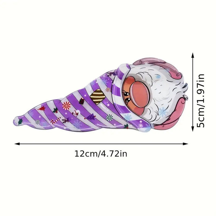 Wholesale Acrylic  Clamp Ice Cream Shape Horstail Clip Cute Hair Shark Clip Cartoon Hairpin