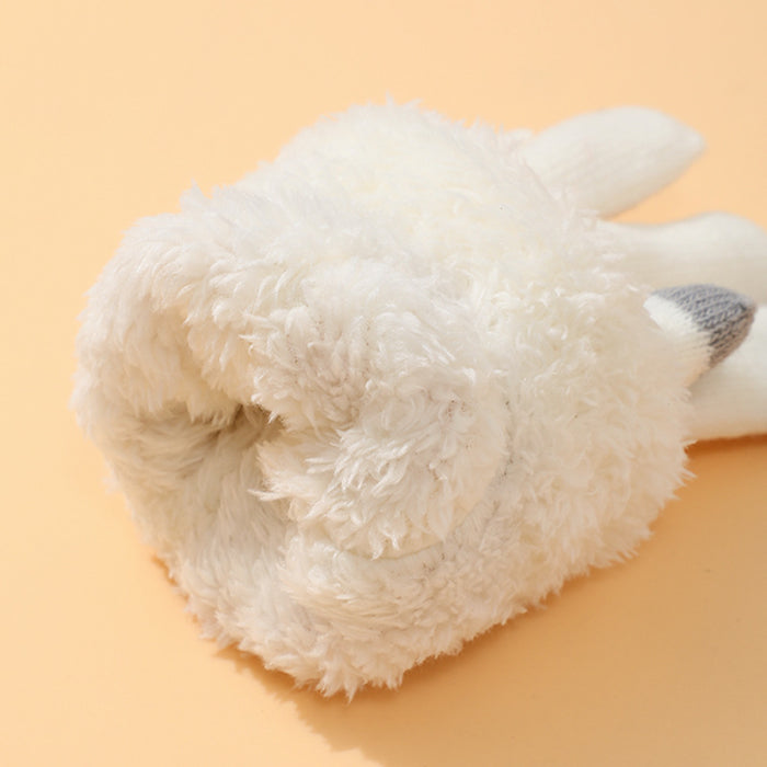 Wholesale Knitted Touch Screen fleece-lined Warm Gloves