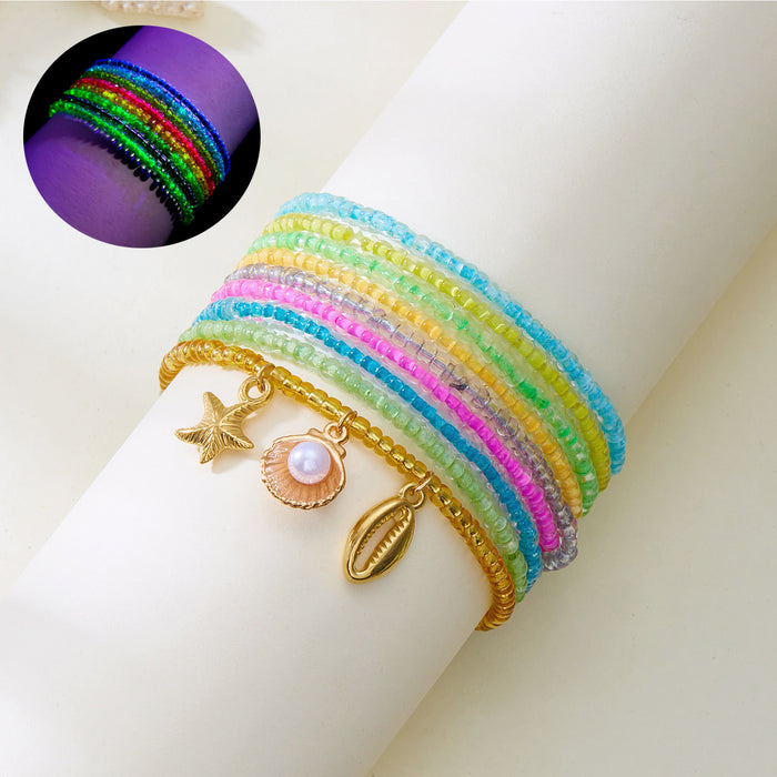 Wholesale Bohemian Beach Bracelet Set Alloy Handmade Charm Bracelets