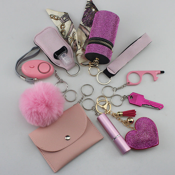 Wholesale Plastic Keychain Multifunctional DIY 10-piece Set JDC-KC-TouMS026