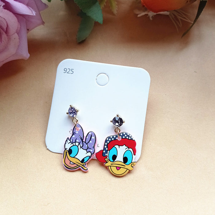 Wholesale Cute Cartoon Acrylic Earrings JDC-ES-Xiaox005