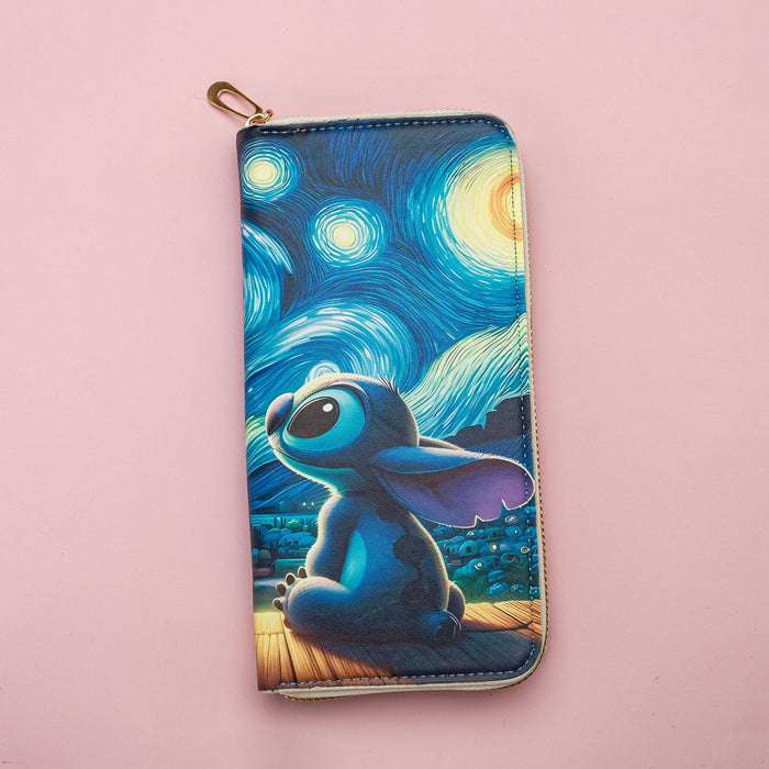 Wholesale Long Wallet with Zipper,  Printed Cartoon Wallet