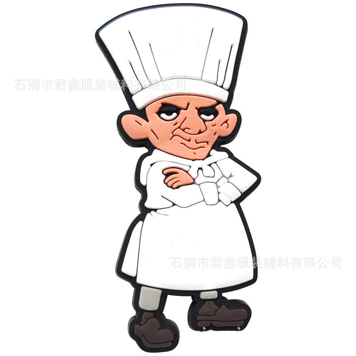 Wholesale 50pcs Buckle  Pvc Soft Glue DIY Accessories Shoes Charms