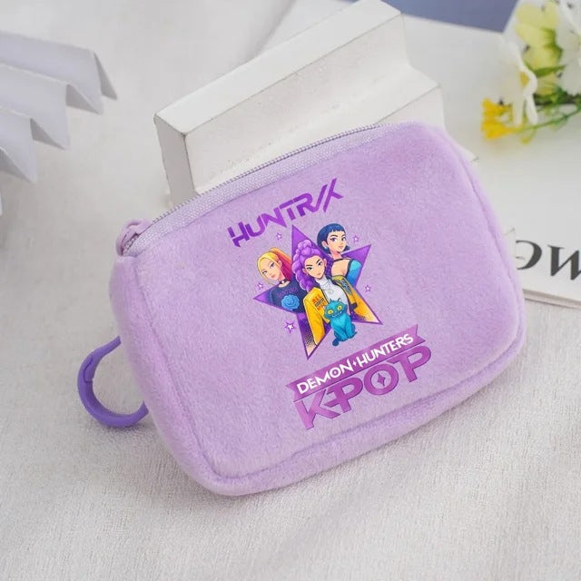 Wholesale KPop Devil Hunter Animal Coin Purse Cute Nylon Portable Wallet Casual Everyday Gift