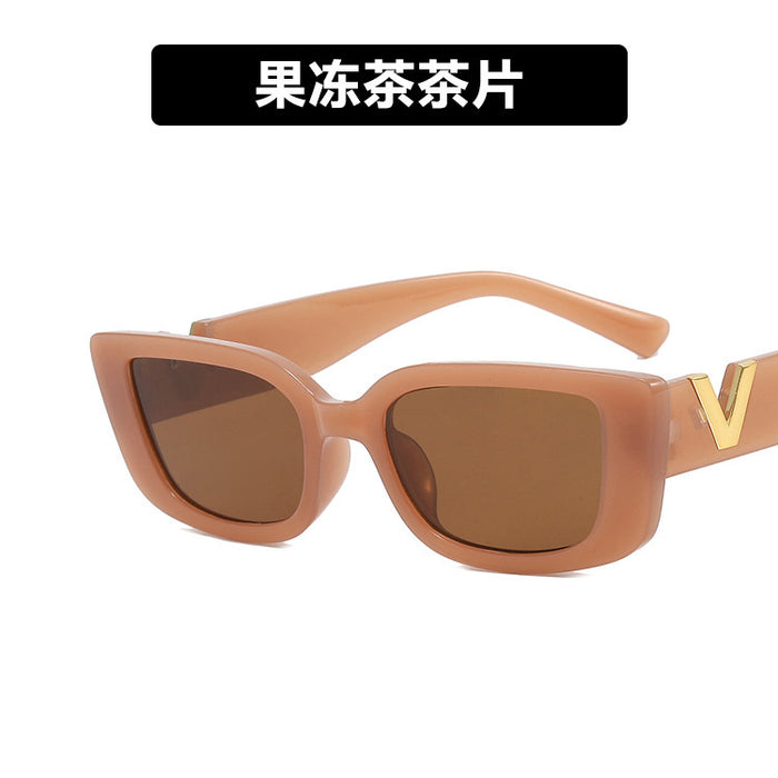 Wholesale Fashion Glasses, Personalized Polygonal Sunglasses, Retro Small Frame Sunglasses, Trendy