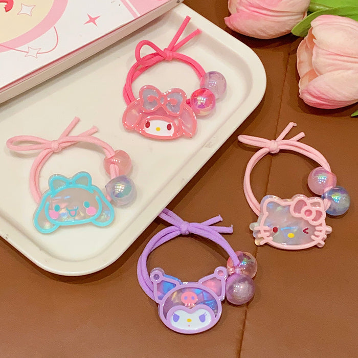 Wholesale Children's Resin Cartoon Color Braided Thick Hair Rope JDC-HS-Xixiang003