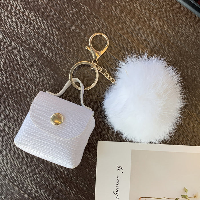 Wholesale Hair Ball Keychain Bag Accessories Mini Luggage Pendant Backpack Accessories JDC-KC-JF001